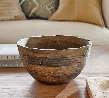 Pottery Barn Wooden Bowl