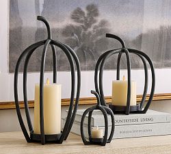 Handcrafted Fallon Pumpkin Candle Holder