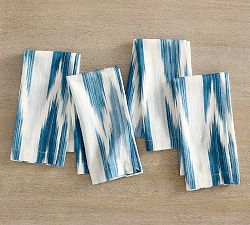 Kravet Ikat Cotton/Linen Napkins - Set of 4
