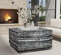 Myles Concrete Square Outdoor Coffee Table (32")