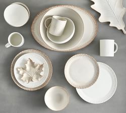 Ridge Textured Stoneware Dinnerware Collection
