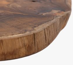 Teak Wood Slab Cheese &amp; Charcuterie Board