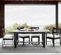 Malibu Metal Extendable Rectangular Outdoor Dining Table (76"-103")