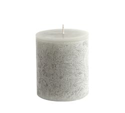 Scented Timber Pillar Candle - Gray Moss