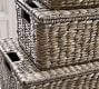 Charleston Handwoven Seagrass Lidded Baskets