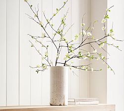 Faux Oversized White Blossom Branch
