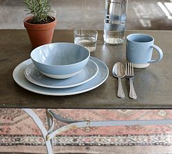 Shell Bisque Porcelain Mugs, Set of 4