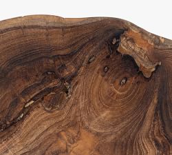 Teak Wood Slab Cheese &amp; Charcuterie Board