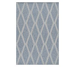Open Box: Winda Performance Diamond Rug, 5'3" x 7' -  Blue