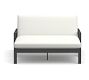 Indio Outdoor Cushion Double Chaise, High Performance Canvas; White