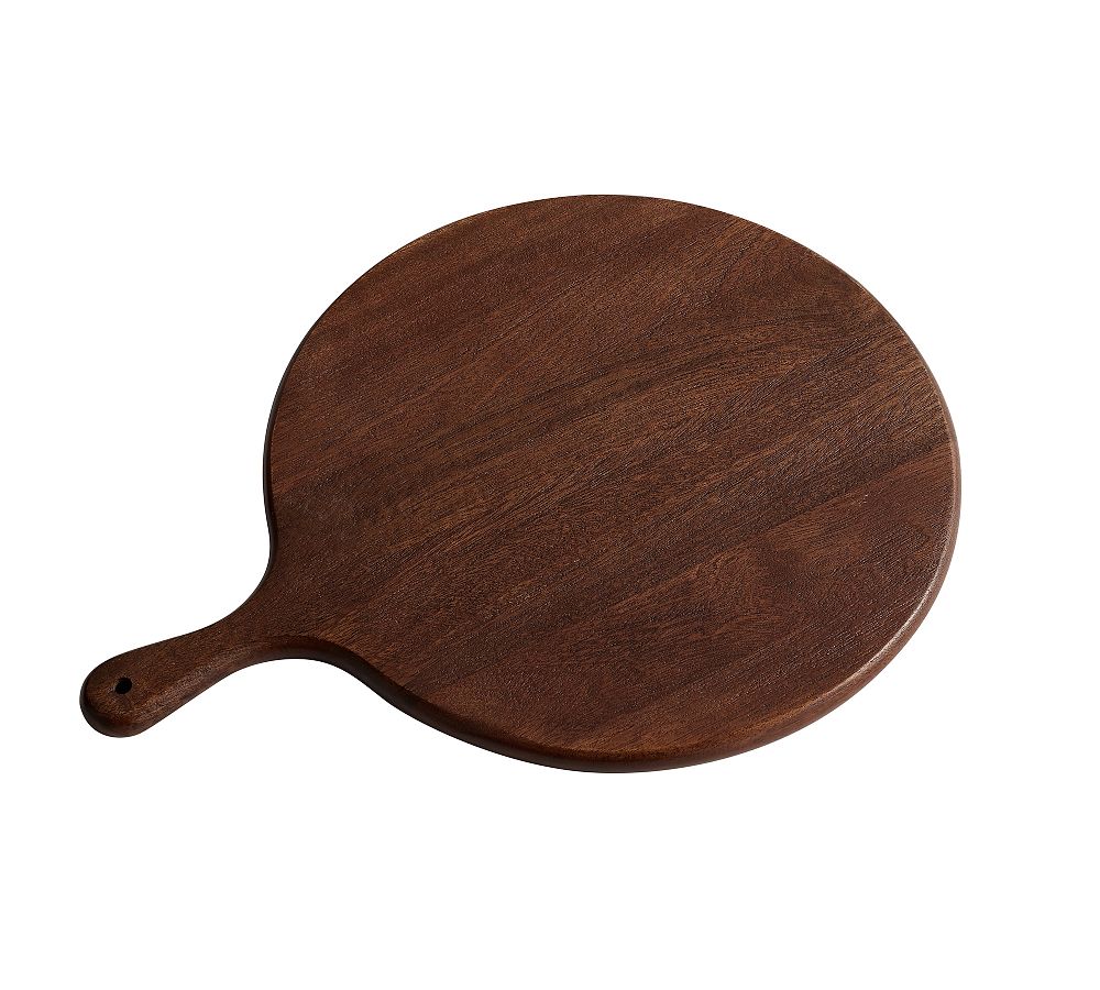 Chateau Wood Handcrafted Round Cheese Boards - 15" - Brown