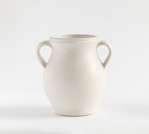 Joshua Ceramic Vase, Small, White