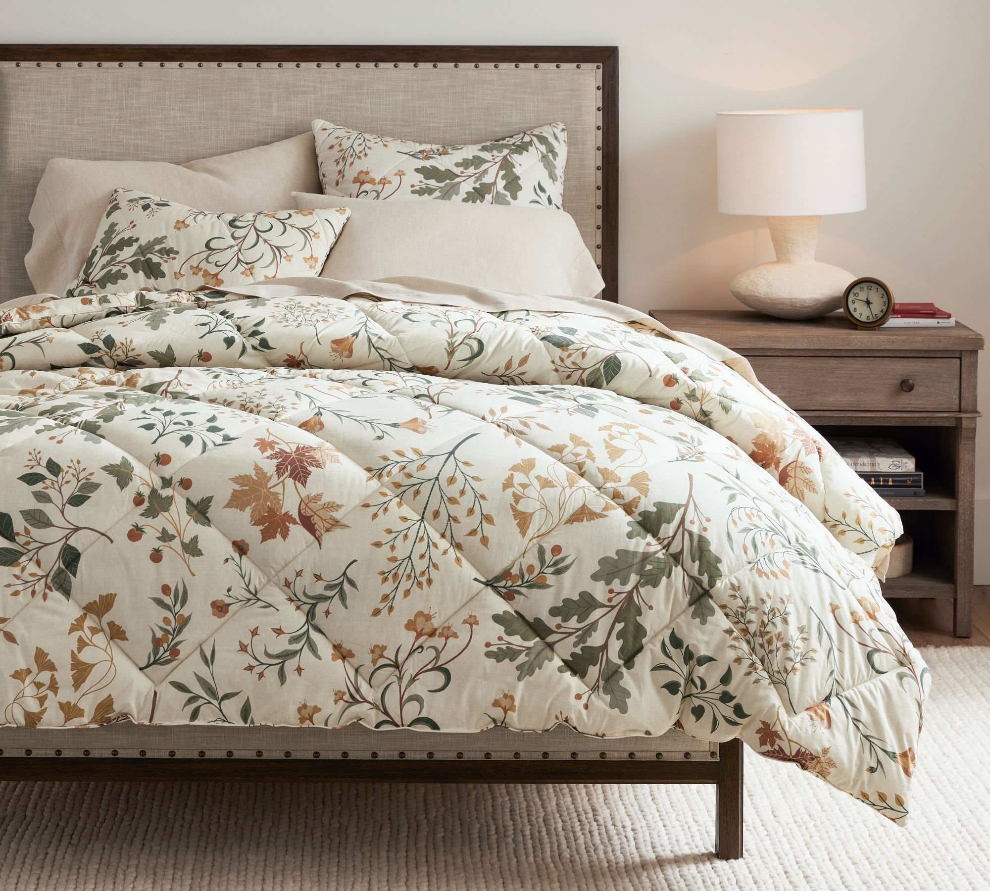 Pottery Barn Autumn Botanical Percale Comforter Sham - Thumbnail 2
