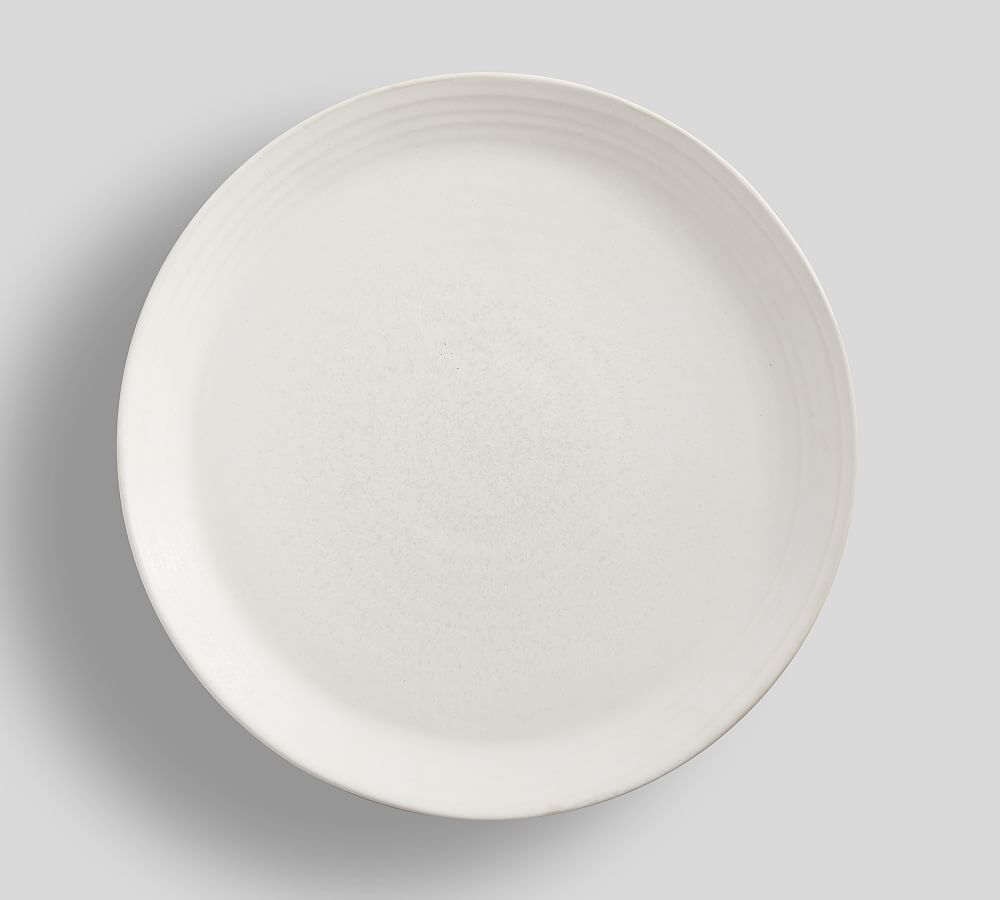 Larkin Stoneware Serving Platter - Shell White