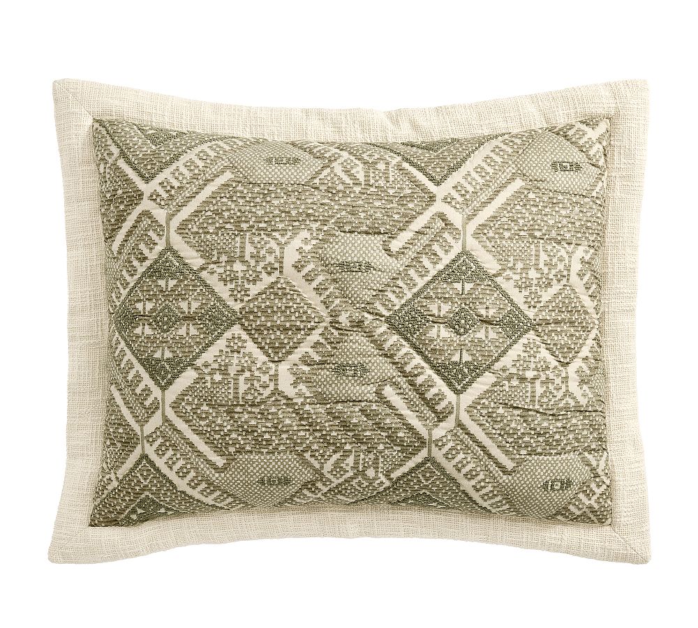 Fez Handcrafted Reversible Quilted Sham (King)