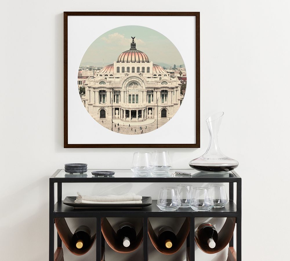 Wood Gallery Frames - 20" Round Opening) Dark Walnut