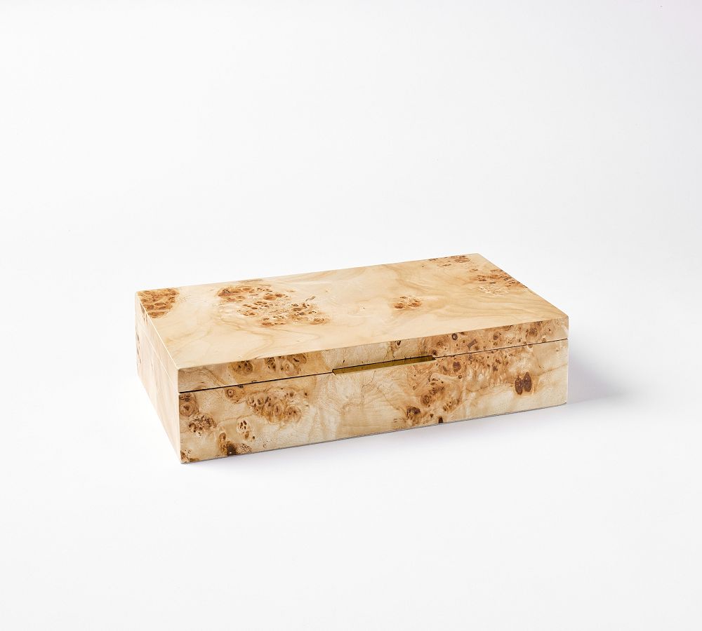 Burlwood Jewelry Box - Medium