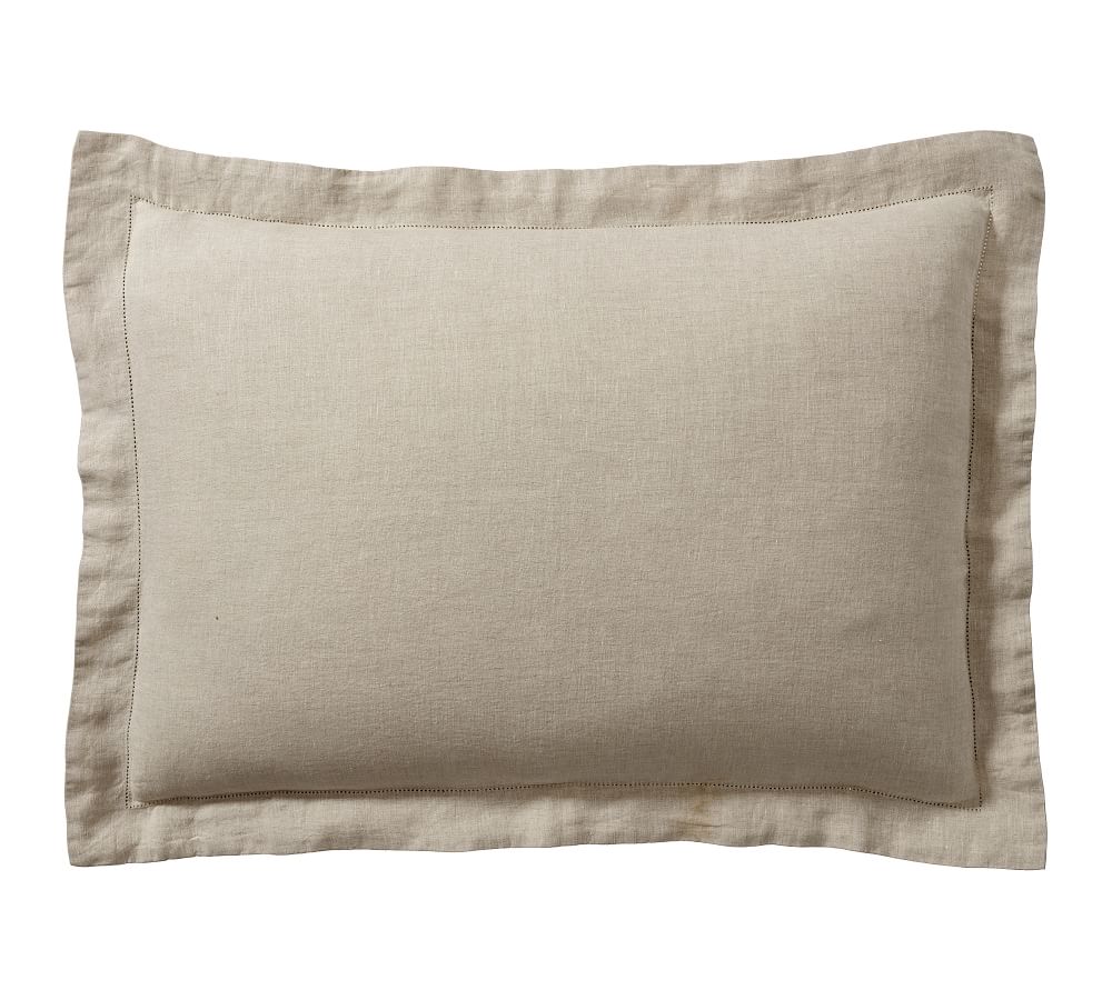 Belgian Flax Linen Sham - Dark Flax, Standard, Set of 2