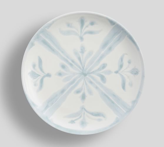 Chambray Tile Multi Stoneware Salad Plates - Set of 4