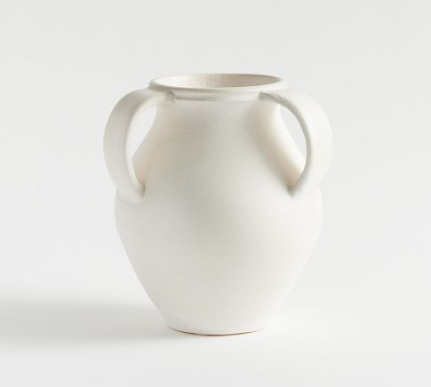 Joshua Ceramic Vase, Medium, White