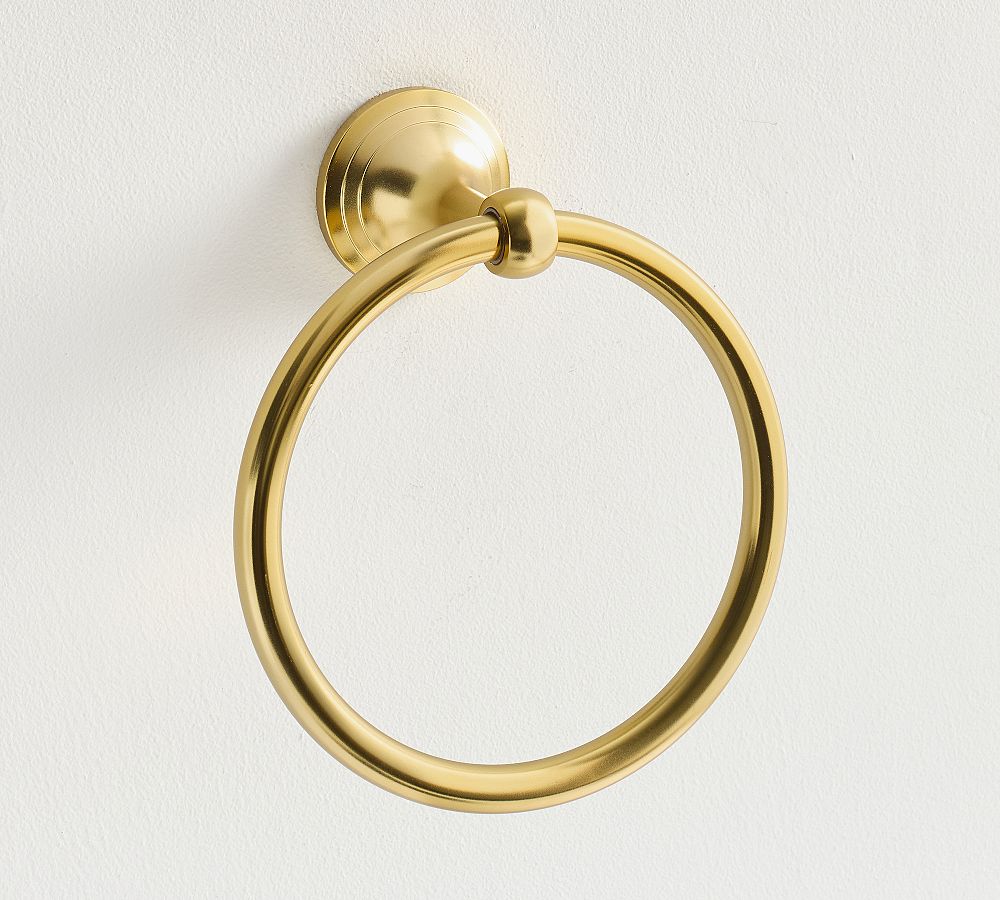 Mercer Towel Ring - Vintage Brass