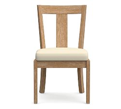 Fallbrook Outdoor Dining Chair Cushion, High Performance Canvas; Natural