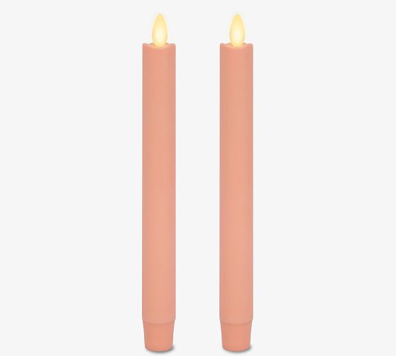 Premium Flickering Flameless Wax Taper Candle