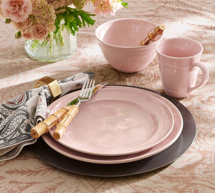 Cambria Handcrafted Stoneware Dinner Plates - Set of 4 | Pottery Barn