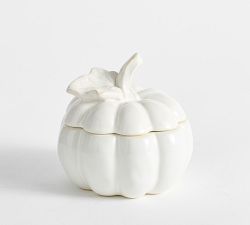 Ceramic Pumpkin Candle - Pumpkin Pie
