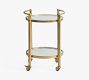 Everson Round Metal Bar Cart (20")