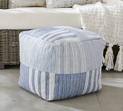 Nova Indoor/Outdoor Patchwork Pouf