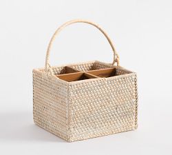 Tava Handwoven Rattan Utensil Holder