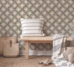 Grasscloth Fans Peel &amp; Stick Removable Wallpaper