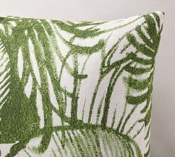 Sunbrella® All Over Palm Leaf Outdoor Lumbar Pillow