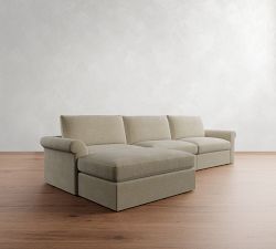 Westwood Roll Arm Modular Chaise Sectional (146")