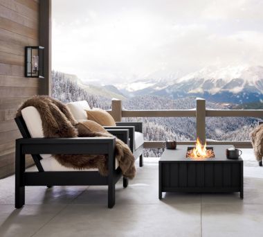 Malibu Metal Fire Pit Lounge 