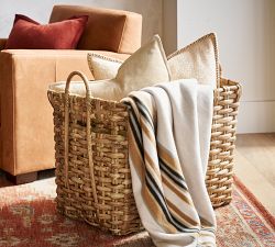 Artisan Rustic Handcrafted Rectangle Basket