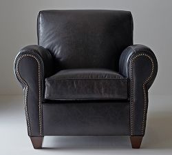 Manhattan Roll Arm Leather Chair