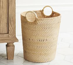 Monique Lhuillier Weaverly Woven Rattan Wastebin