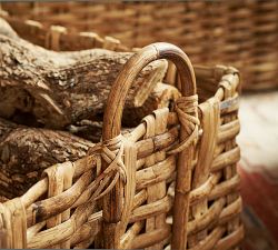 Artisan Rustic Handcrafted Rectangle Basket
