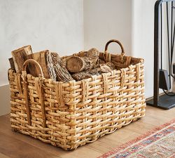 Artisan Rustic Handcrafted Rectangle Basket