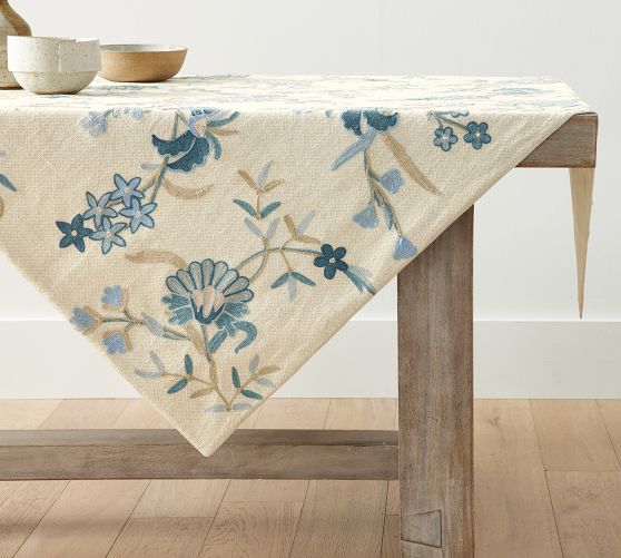 Liana Crewel Embroidered Table Throw - Thumbnail 5