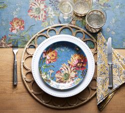 Meadow Floral Stoneware Salad Plates - Set of 4