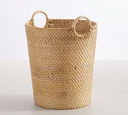 Monique Lhuillier Weaverly Woven Rattan Wastebin