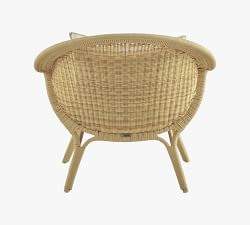 Nanna Ditzel Madame Alu-Rattan Outdoor Lounge Chair