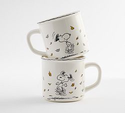 Peanuts™ Harvest Snoopy Decal Mugs - Set of 2