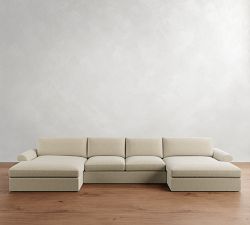 Westwood Roll Arm Double Chaise Sectional (177"&ndash;197")