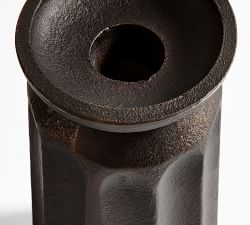 Cade Bronze Fluted Candle Holders - Set of 3