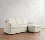 Cameron Modern Square Arm Reversible Sleeper Chaise Sectional (86")