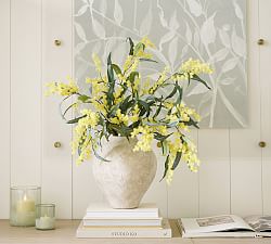 Faux Blooming Acacia Branch